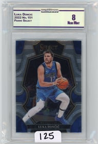 Luka Doncic - 2022 Panini Select Graded CC&G Near Mint 8