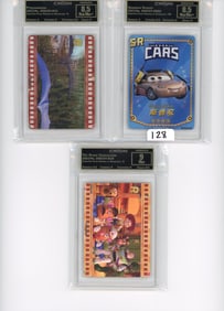 Lot of 3 CC&G Graded Card.Fun Pixar Genesis of Adventure cards
