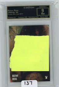 Ruthy Ross - 1996 Playboy Miss June 1973 Graded CC&G Mint 9