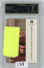 Eve Meyer - 1996 Playboy Miss June 1955 Graded CC&G Mint 9