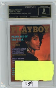Renee Tenison - 1996 Playboy Playmate of the Year 1990 Graded CC&G Mint 9
