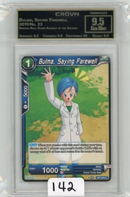 Bulma, Saying Farewell - 2019 Dragon Ball Super Graded CC&G Gem Mint 9.5