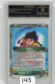 Veku/Gogeta, Fusion Complete - 2022 Dragon Ball Super Graded CC&G Crowned Gem 10