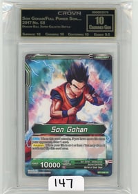Son Gohan/Full Power Son Gohan - 2017 Dragon Ball Super Graded CC&G Crowned Gem 10
