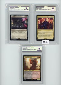 Lot of 3 CC&G Graded Magic the Gathering Fallout - Rare cards