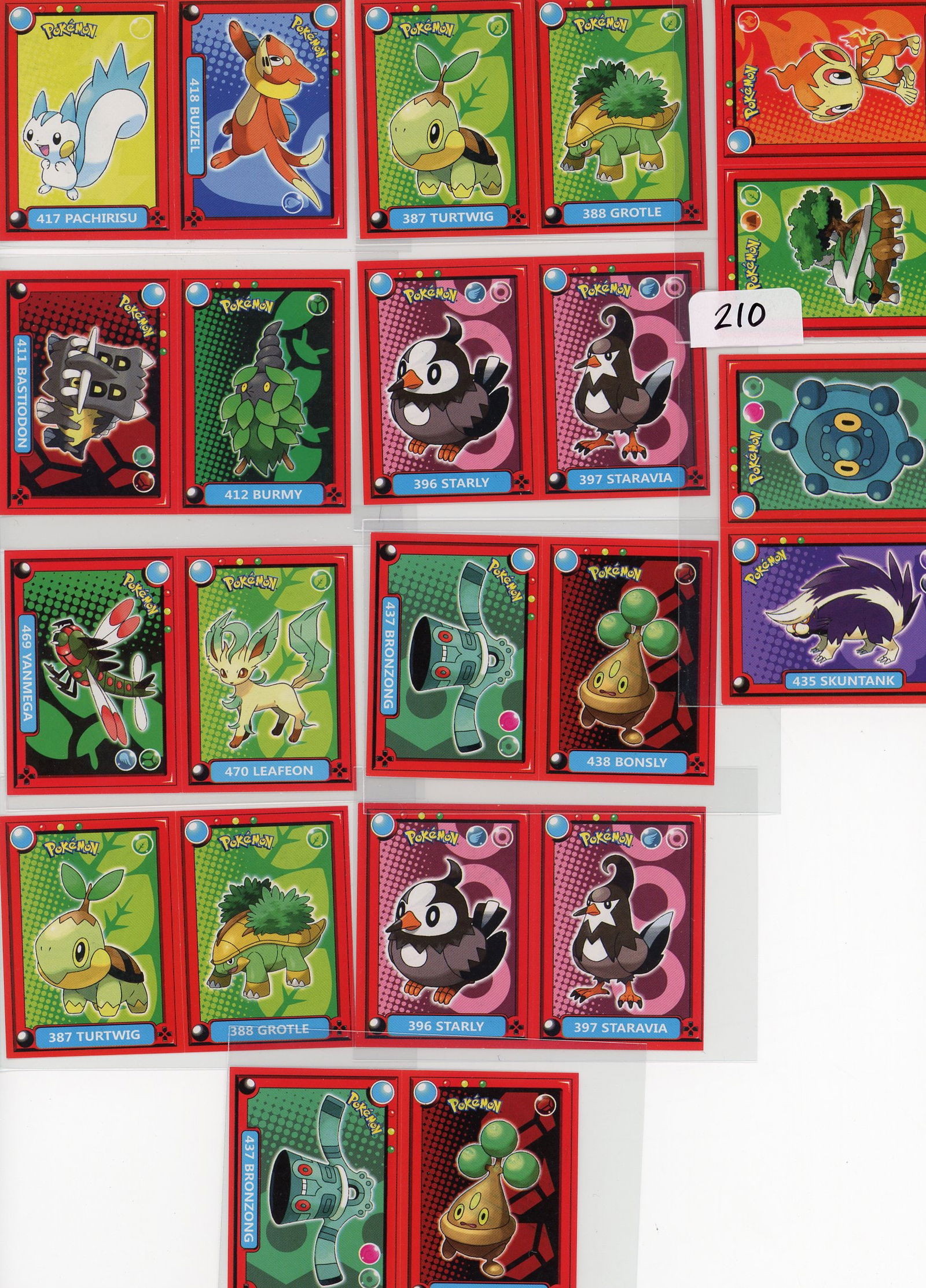 Lot of 11 Pokemon Pokedex Stickers