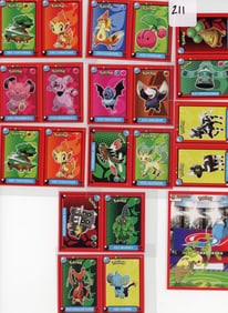 Lot of 11 Pokemon Pokedex Stickers/Cards