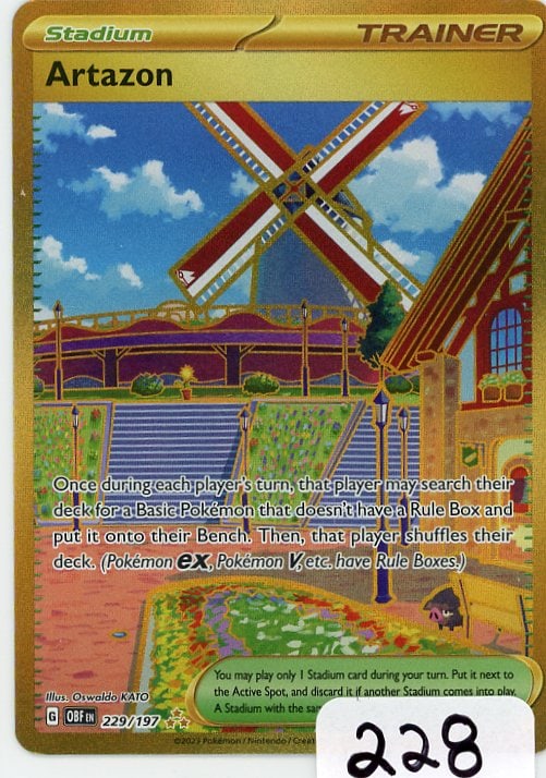 Artazon - 2023 Pokemon Obsidian Flames - Hyper Rare: Artazon - 2023 Pokemon Obsidian Flames - Hyper Rare