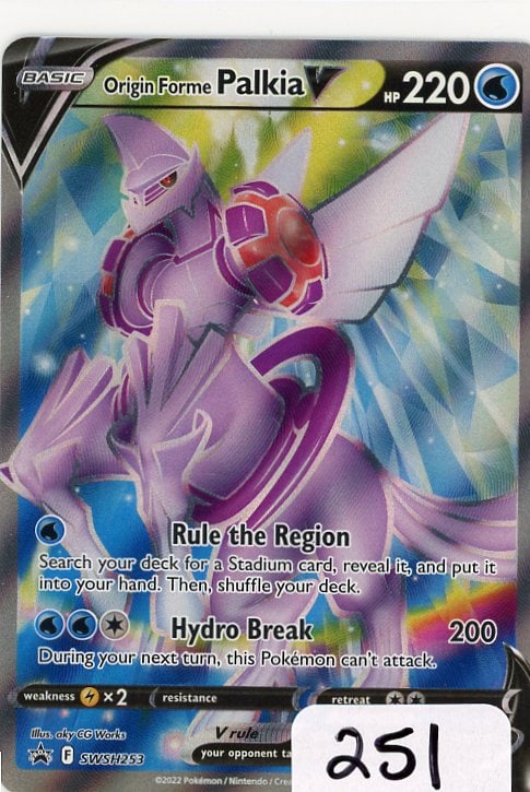 Origin Forme Palkia V - 2022 Pokemon SWSH Black Star Promo - Full Art (1 of 1)