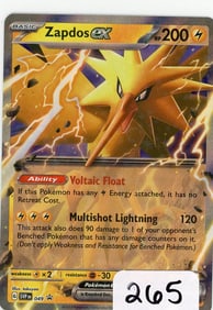 Zapdos ex - 2023 Pokemon Scarlet & Violet Black Star Promo