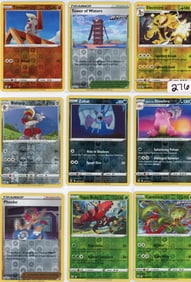 Lot of 9 Reverse Holo Pokemon Cards