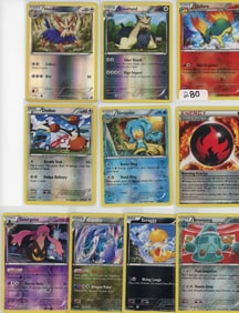 Lot of 10 Reverse Holo Pokemon Cards