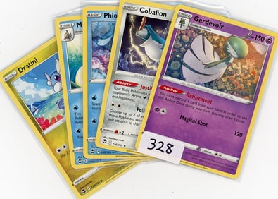 Lot of 5 Pokemon Trading Cards