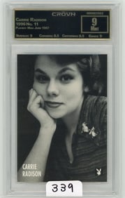 Carrie Radison - 1996 Playboy Miss June 1957 CC&G Graded Mint 9