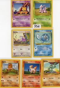 Lot of 7 Pokemon Trading Cards
