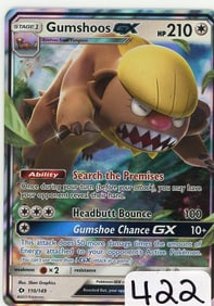 Gumshoos GX - 2017 Pokemon Sun & Moon