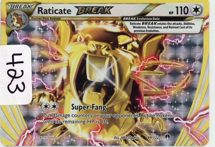 Raticate BREAK - 2016 Pokemon BREAKpoint (1 of 1)