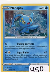 Manaphy - 2022 Pokemon Sword & Shield Black Star Promo - Holo