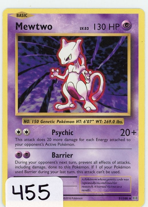 Mewtwo - 2016 Pokemon Evolutions (1 of 1)