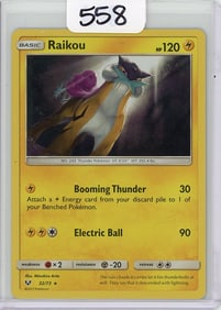 Raikou - 2017 Pokemon Shining Legends - Holo