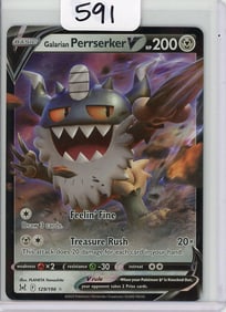 Galarian Perrserker V - 2022 Pokemon Lost Origin