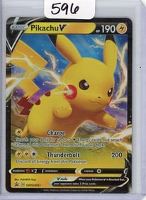 Pikachu V - 2021 Pokemon Sword & Shield Black Star Promo