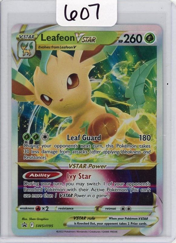 Leafeon Vstar - 2022 Pokemon Sword & Shield Black Star Promo: Leafeon Vstar - 2022 Pokemon Sword & Shield Black Star Promo