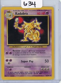 Kadabra - 1999 Pokemon Base Set