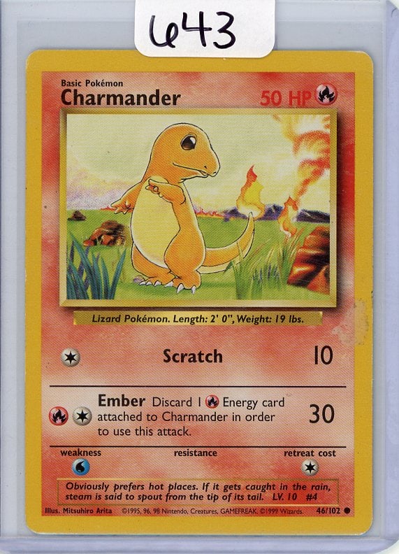 Charmander - 1999 Pokemon Base Set (1 of 1)