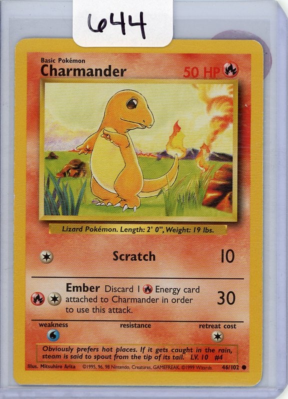 Charmander - 1999 Pokemon Base Set (1 of 1)