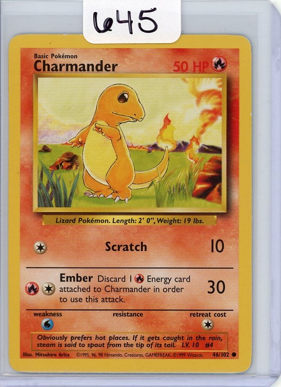 Charmander - 1999 Pokemon Base Set (1 of 1)