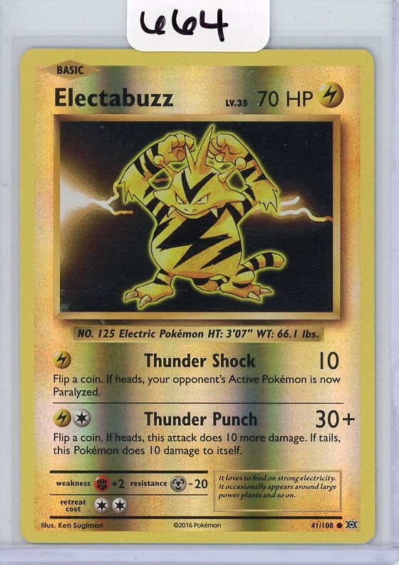 Electabuzz - 2016 Pokemon Evolutions - Reverse Holo (1 of 1)