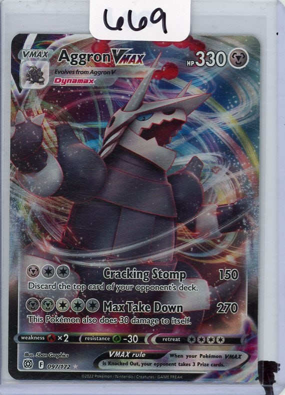 Aggron Vmax - 2022 Pokemon Brilliant Stars - Full Art: Aggron Vmax - 2022 Pokemon Brilliant Stars - Full Art