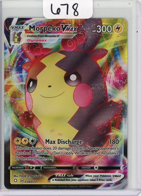 Morpeko Vmax - 2021 Pokemon Shining Fates - Full Art: Morpeko Vmax - 2021 Pokemon Shining Fates - Full Art