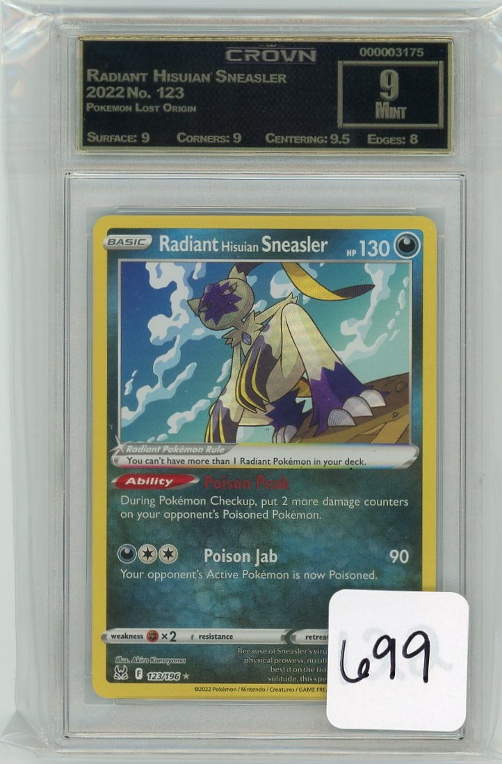 Radiant Hisuian Sneasler - 2022 Pokemon Lost Origin CC&G Graded Mint 9 (1 of 1)