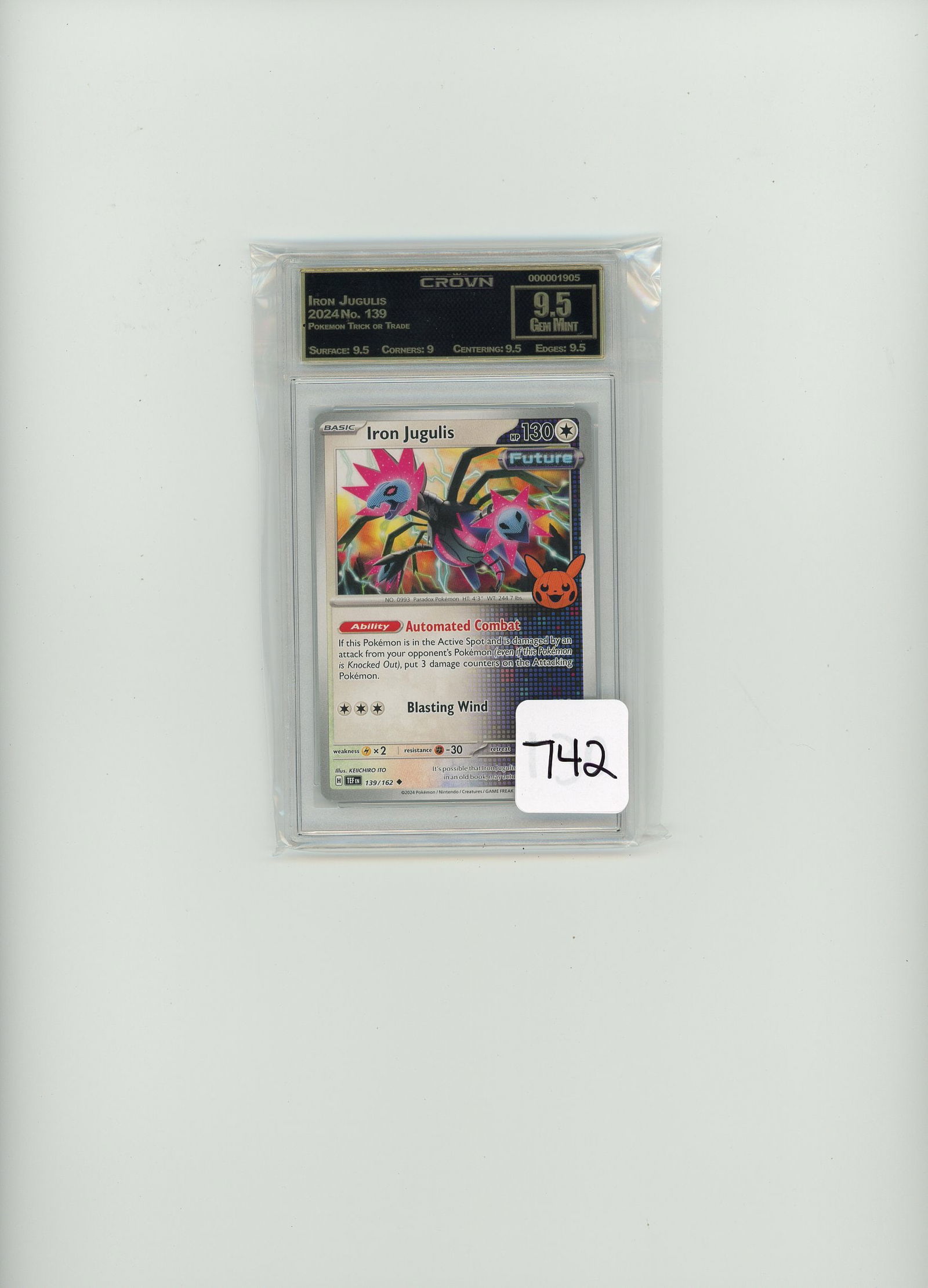 Iron Jugulis - 2024 Pokemon Trick or Trade CC&G Graded Gem Mint 9.5 (1 of 1)