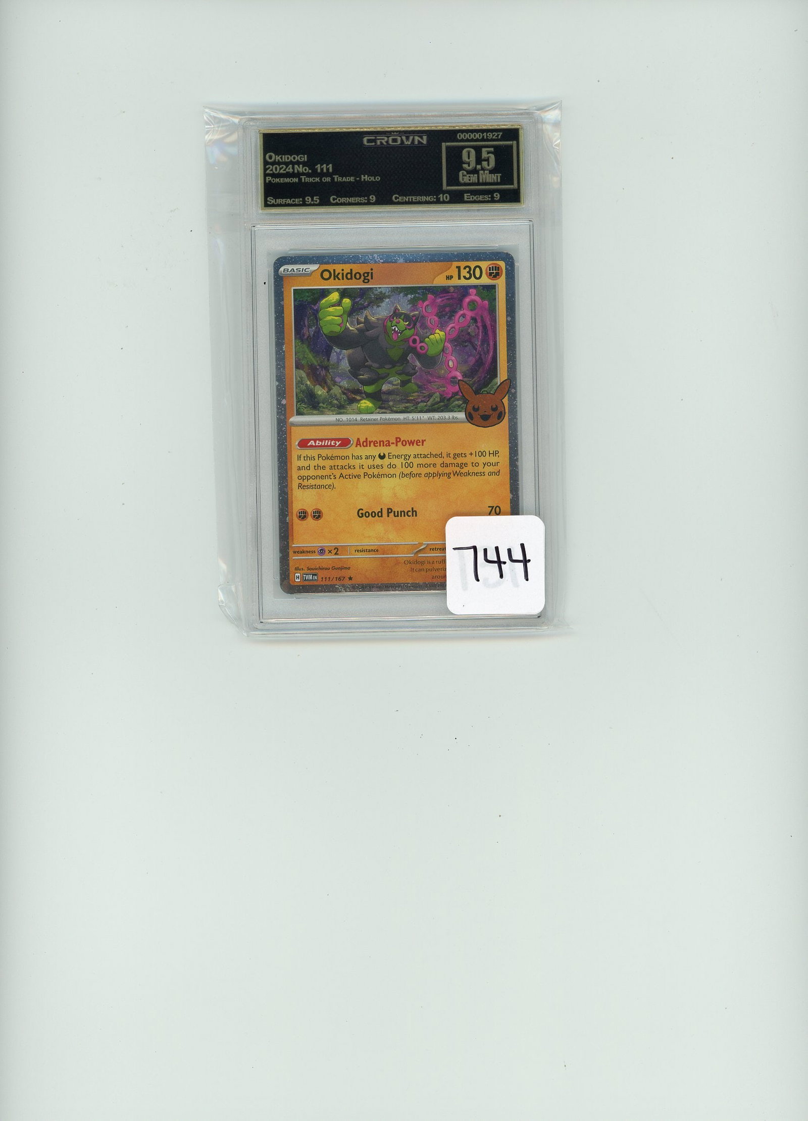Okidogi - 2024 Pokemon Trick or Trade - Holo CC&G Graded Gem Mint 9.5: Okidogi - 2024 Pokemon Trick or Trade - Holo CC&G Graded Gem Mint 9.5
