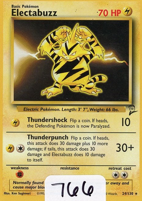 Electabuzz - 2000 Pokemon Base Set 2 single (1 of 1)