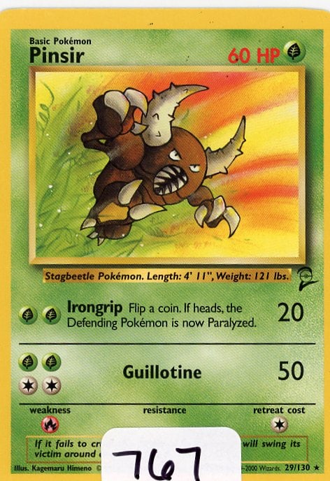 Pinsir - 2000 Pokemon Base Set 2 single (1 of 1)