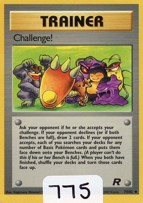 Challenge! - 2000 Pokemon Team Rocket single: Challenge! - 2000 Pokemon Team Rocket single