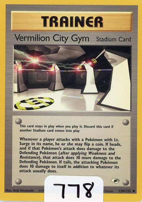 Vermilion City Gym - 2000 Pokemon Gym Heroes single: Vermilion City Gym - 2000 Pokemon Gym Heroes single