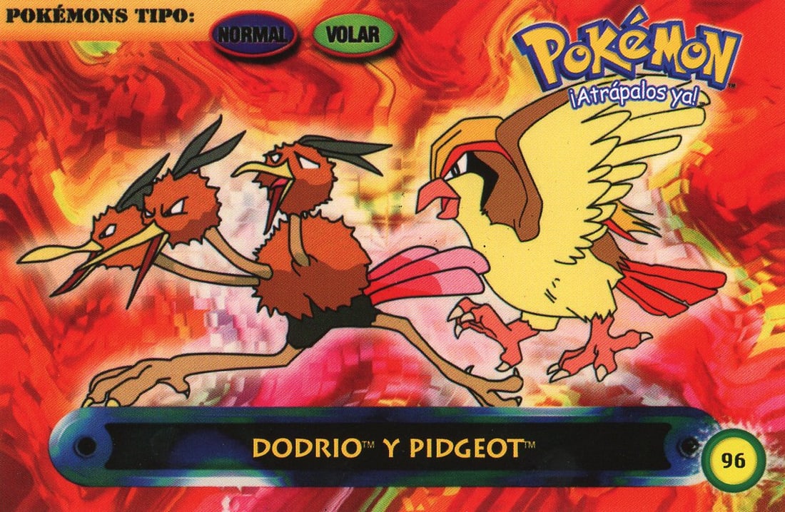 Dodrio y Pidgeot - Nintendo Pokemon Postcard (Spanish): Dodrio y Pidgeot - Nintendo Pokemon Postcard (Spanish)
