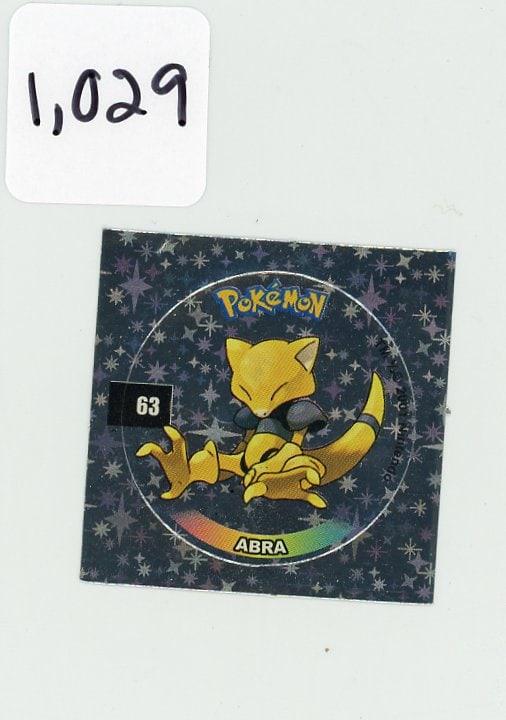 Abra - Pokemon Official Slammer Sticker - Foil: Abra - Pokemon Official Slammer Sticker - Foil
