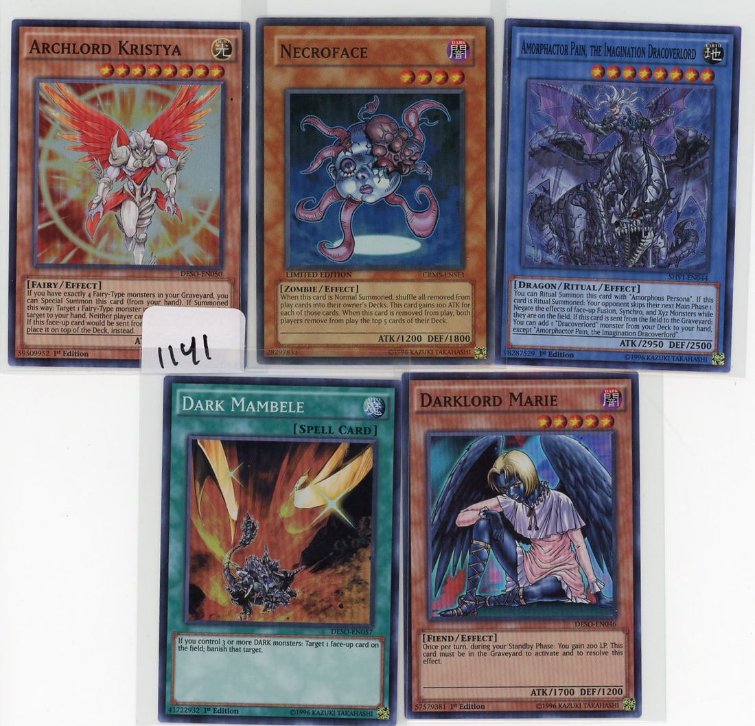 Lot of 5 Super Rare Yu-Gi-Oh! Cards: Lot of 5 Super Rare Yu-Gi-Oh! Cards