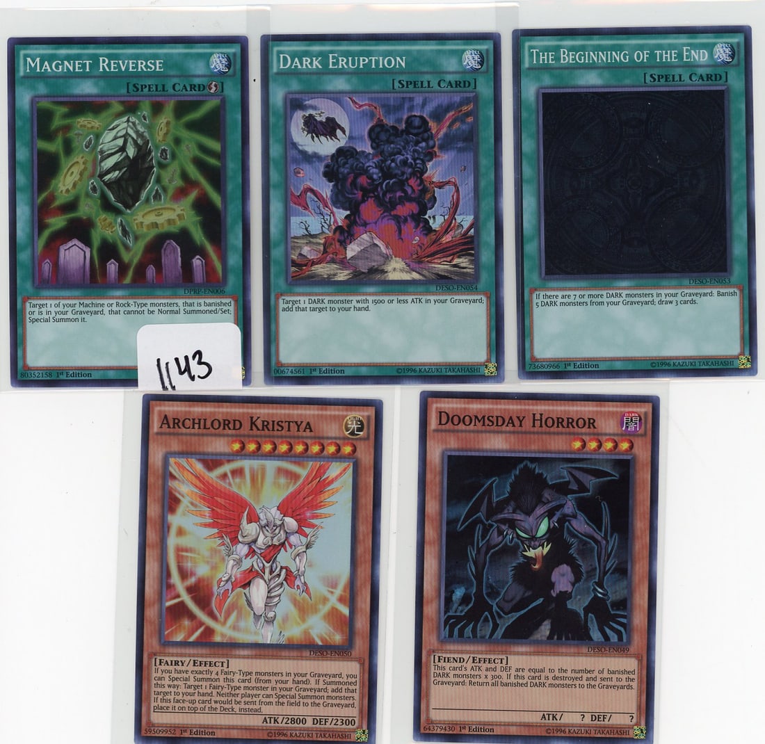 Lot of 5 Super Rare Yu-Gi-Oh! Cards: Lot of 5 Super Rare Yu-Gi-Oh! Cards