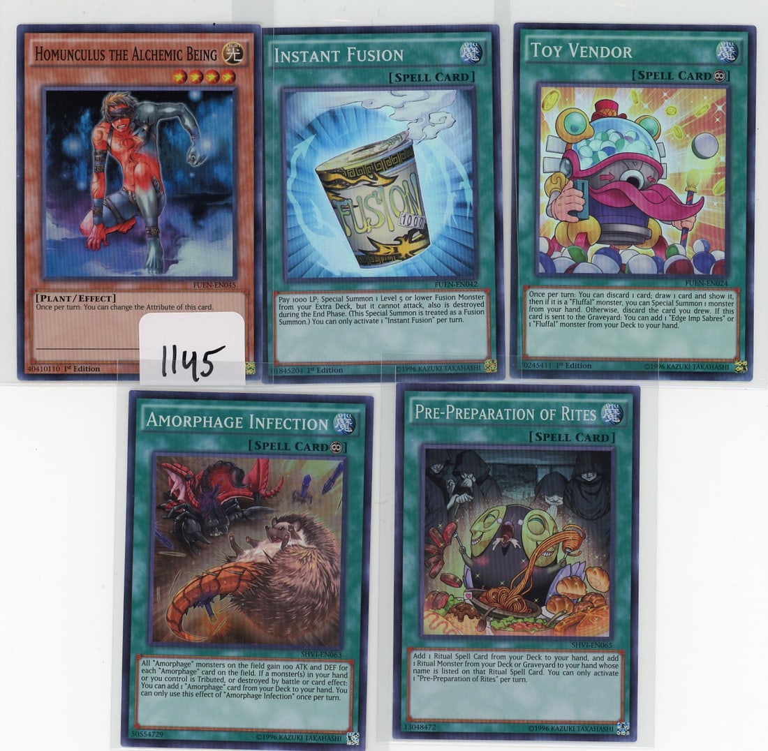 Lot of 5 Super Rare Yu-Gi-Oh! Cards: Lot of 5 Super Rare Yu-Gi-Oh! Cards