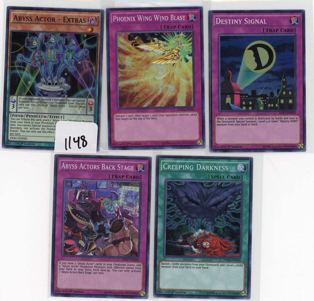 Lot of 5 Super Rare Yu-Gi-Oh! Cards: Lot of 5 Super Rare Yu-Gi-Oh! Cards