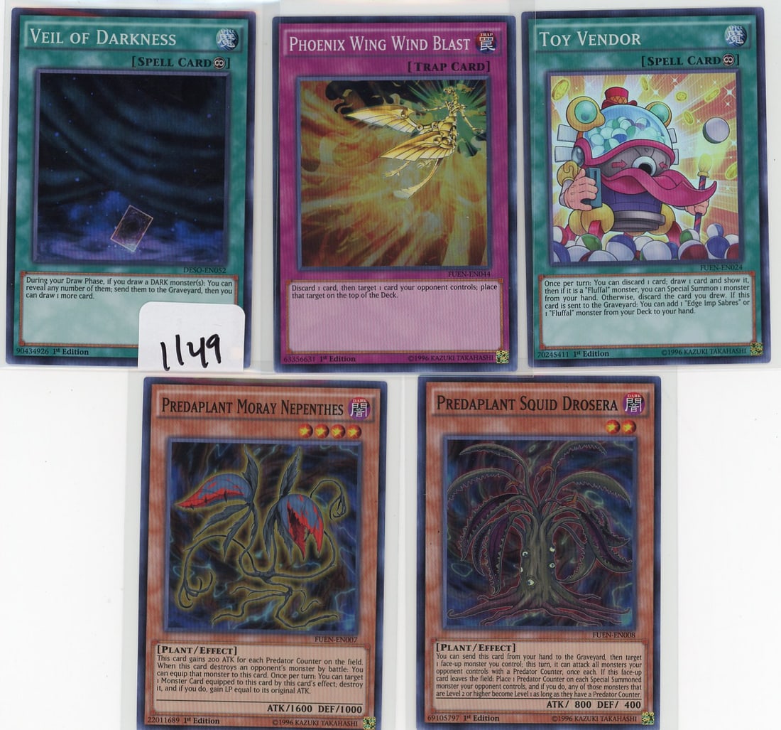 Lot of 5 Super Rare Yu-Gi-Oh! Cards: Lot of 5 Super Rare Yu-Gi-Oh! Cards