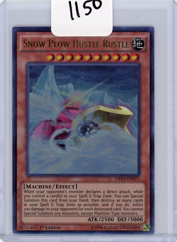Snow Plow Hustle Rustle - Ultra Rare 1st Edition Yu-Gi-Oh! Single (1 of 1)
