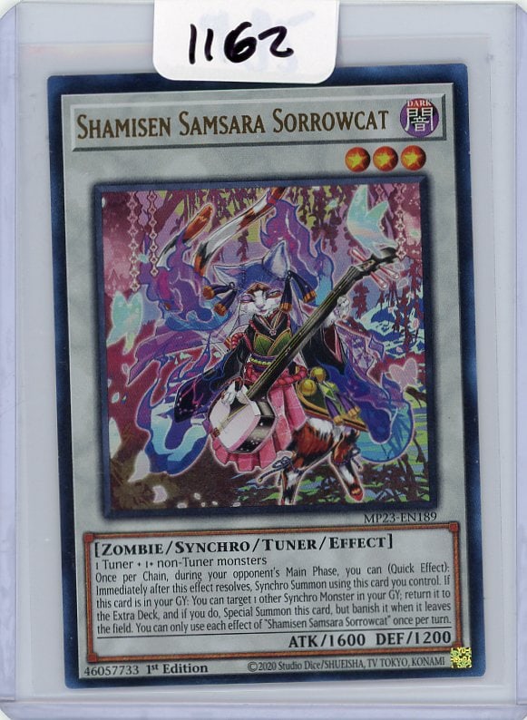 Shamisen Samsara Sorrowcat - Ultra Rare 1st Edition Yu-Gi-Oh! Single (1 of 1)